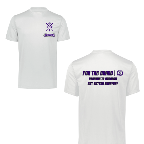 Mens SS Dri Fit - White