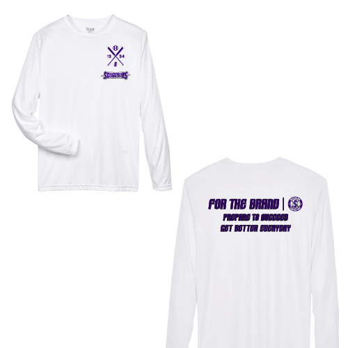 Mens LS Dri Fit - White